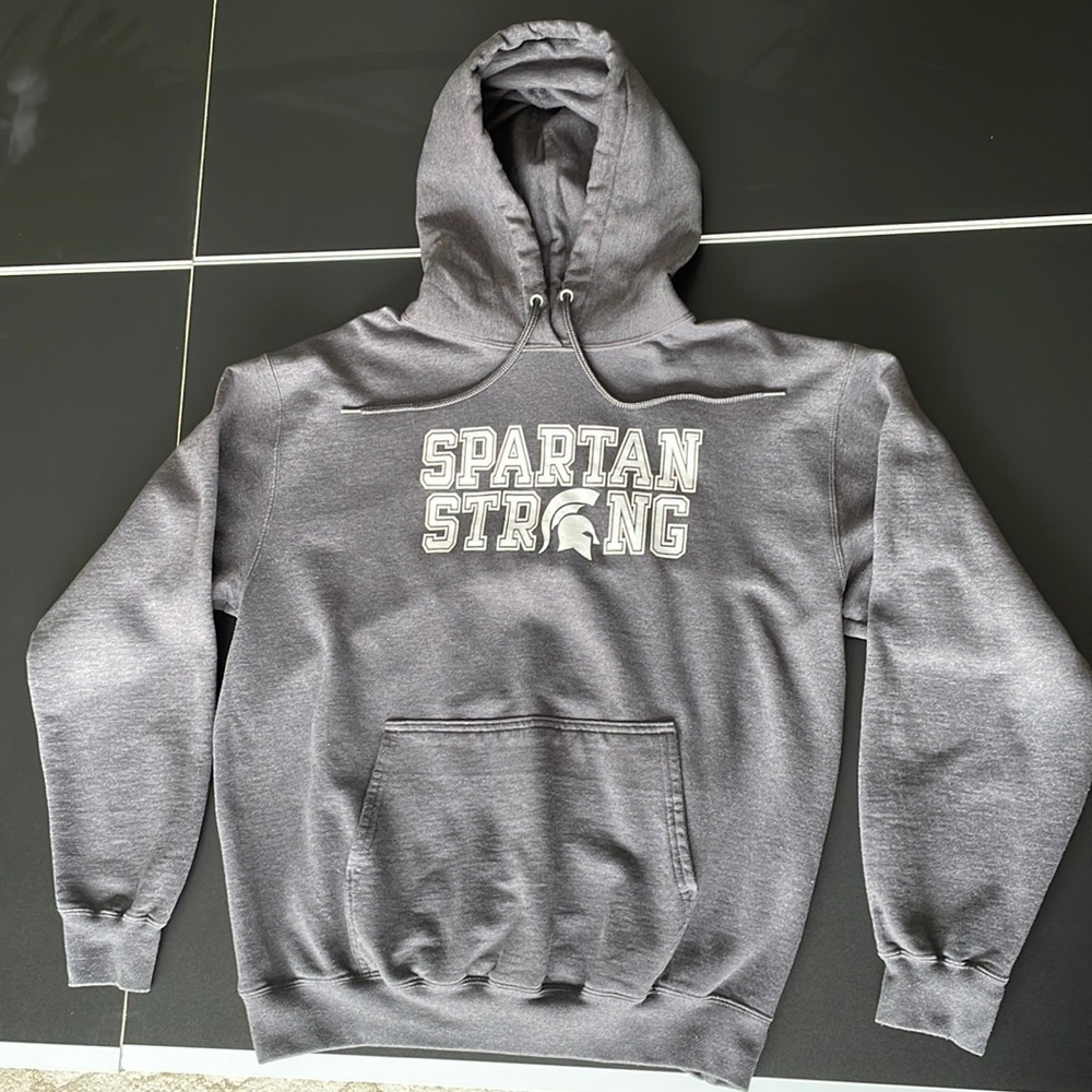 Grey Spartan Hoodie | Grey Spartan Strong Hoodie